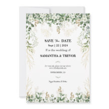 Foliage Botánico Encantado: Guardar La Fecha