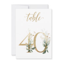 Foliage de color de agua verde y oro, número de ta