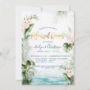 Invitación Foliage de la jungla tropical de PixDezines
