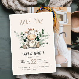 Invitación Foliage de la vaca sagrada cutáneo en Rubor Photo 