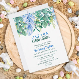 Invitación Foliage de las flores de piel del equinoccio de pr