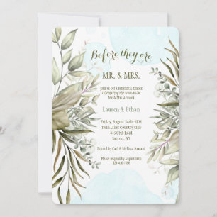 Invitación Foliage elegante