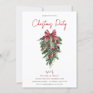 Invitación Foliage festivo Fiesta navidades