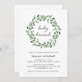 Invitación Foliage Minimalista| Bebé Brunch