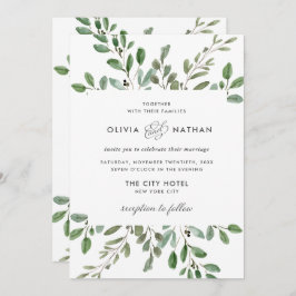 Invitación Foliage minimalista | BODA