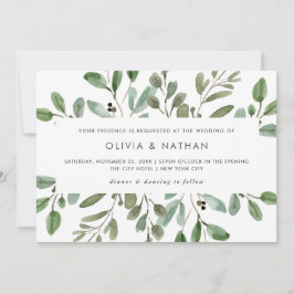 Invitación Foliage Minimalista| Boda