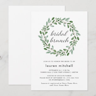 Invitación Foliage minimalista   Bridal Brunch