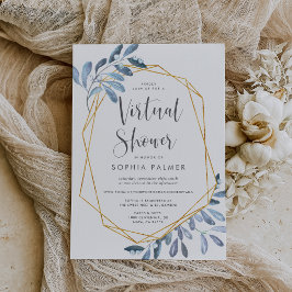Invitación Foliage natural | Brida virtual o Baby Shower