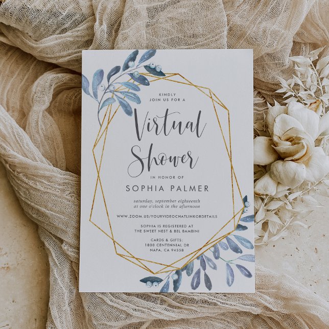 Invitación Foliage natural | Brida virtual o Baby Shower (Subido por el creador)