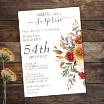 Foliage otoño colores sorpresa blanca cumpleaños