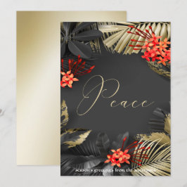 Invitación Foliage tropical exótico Saludo de feriado por la 