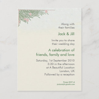 Invitación Follaje 4.25x5.5