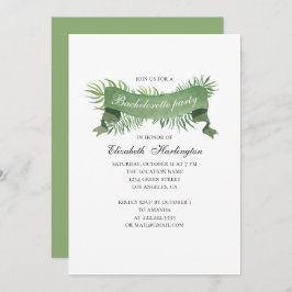 Invitación Follaje acuático. Solomillo tropical