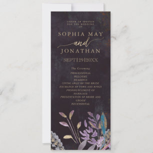 Invitación Follaje nocturno Orden de servicio