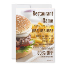 Folleto Burger 5x7