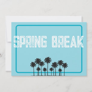 Invitación Folleto de Vacaciones de Primavera