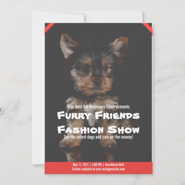 Invitación Folleto editable de recaudación de fondos para fer (Anverso)