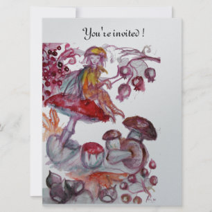 Invitación FOLLETO MÁGICO DE HONGOS plata