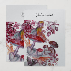Invitación FOLLETO MÁGICO DE HONGOS plata