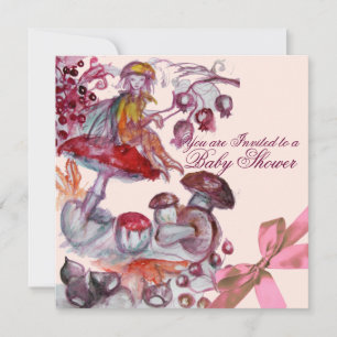 INVITACIÓN FOLLETO MÁGICO, HABITACIONES, DUCHA DE NIÑAS DE PI