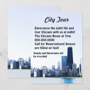 Invitación Folletos turísticos de Chicago