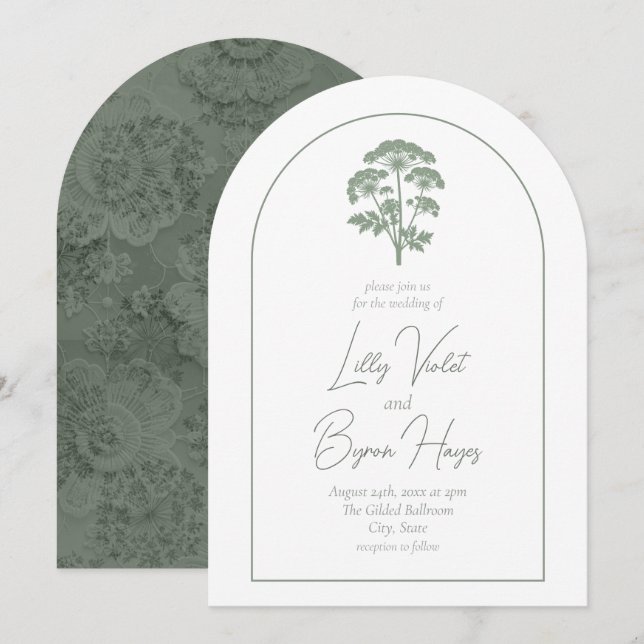 Invitación FONDNESS | Wedding Arched Invite (Anverso / Reverso)