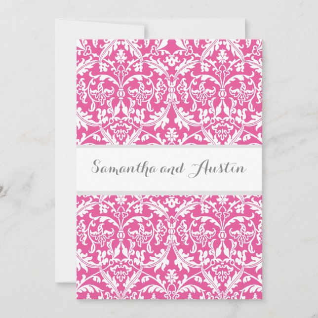 Invitación Fondo A08 del Personalizado de matrimonio de damas (Anverso)
