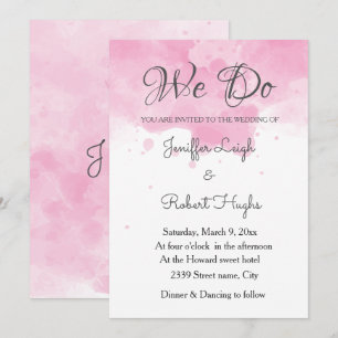 Invitación Fondo acuático boda romántico