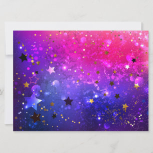 Invitación Fondo azul rosa brillante