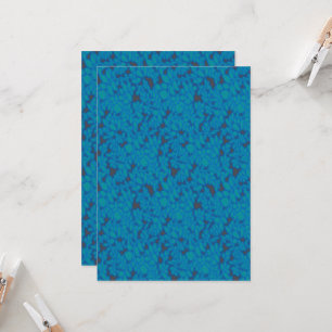 Invitación fondo azul y negro con un patrón