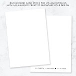 Invitación Fondo Blanco Monograma Para La Superposición De Ve<br><div class="desc">Mejore su invitación a una boda acrílica o de vello o ahorre las sobreimpresiones de fecha con nuestro versátil material de tarjetas de fondo. Con un frente blanco y liso para mostrar perfectamente su diseño superpuesto, el dorso incluye los nombres de sus monogramas y la fecha de su boda junto...</div>