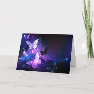 Invitación Fondo con mariposas nocturnas