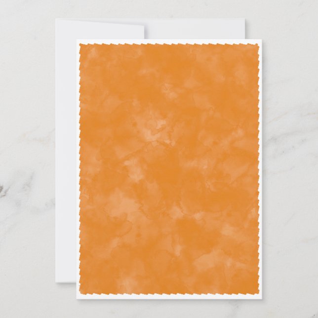 Invitación Fondo de Acuarela de Otoño para Baby Shower (Anverso)