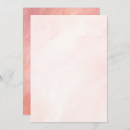 Invitación Fondo de color de agua rosado de ensueño para pape