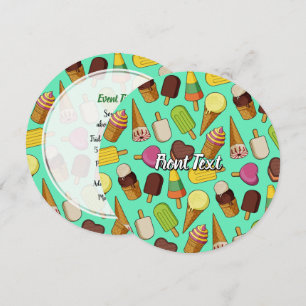 Invitación Fondo de Crema de Hielo