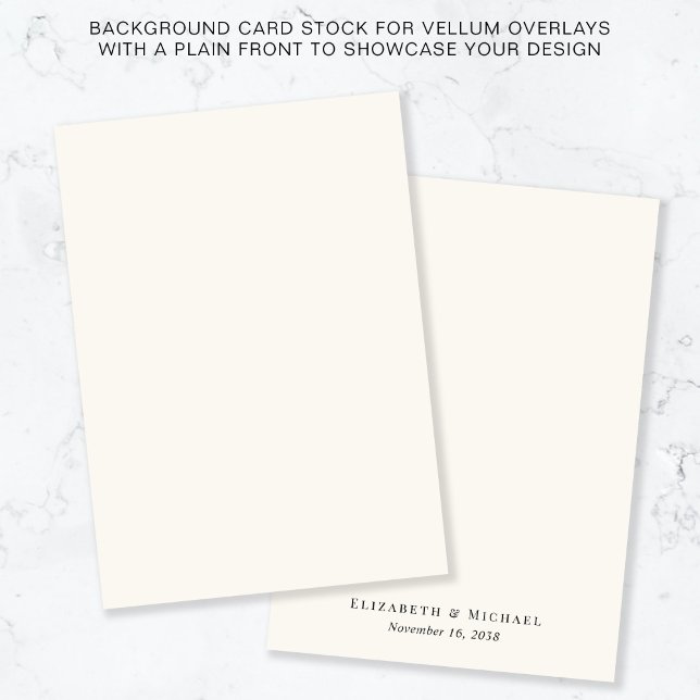 Invitación Fondo De Crema Monograma Para La Superposición De  (Subido por el creador)