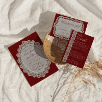 Fondo de encaje de papel retro para boda con diner