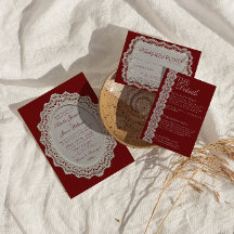 Fondo de encaje de papel retro para boda con diner