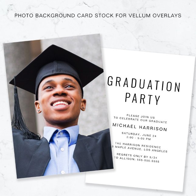 Invitación Fondo De Foto De Graduación Para La Superposición  (Subido por el creador)