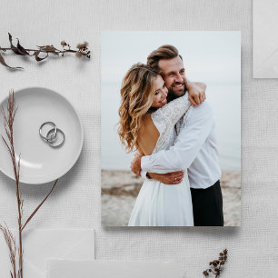 Invitación Fondo de foto para boda de Vellum y Acrílico