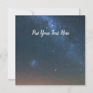 Invitación Fondo de Galaxia Vía Láctea   Estrellas de cielo n