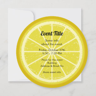 Invitación Fondo de limón
