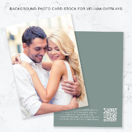 Invitación Fondo De Margen Del Código QR De Foto Para La Supe