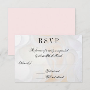 Invitación Fondo de vestido de novia - RSVP