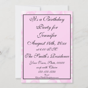 Invitación Fondo del tema moderno del bokeh rosado