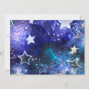 Invitación Fondo espacial con estrellas