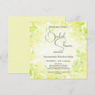 Invitación Fondo floral pastel sutil para despedida de solter