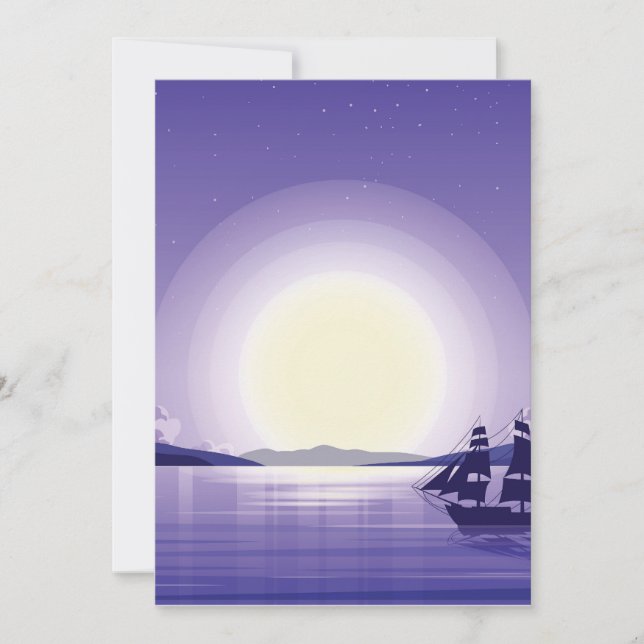 Invitación Fondo oceánico (Anverso)