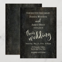 Fondo Oscuro Vintage, Tipografía 30 Boda