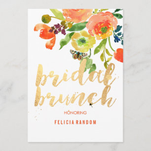 Invitación Fondo PixDezines Floral Bridal Brunch/DIY